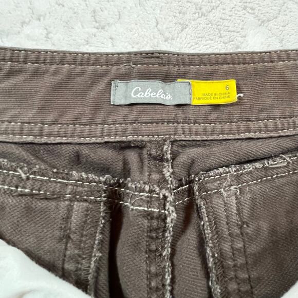 CABELA'S Straight Leg Mid Rise Brown Casual Pants Women's Size 6 - Picture 4 of 7